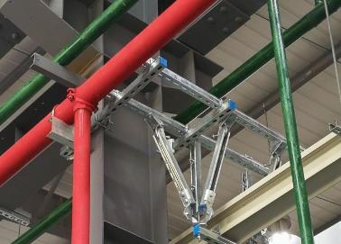 湛河该抗震支架的整体式支吊架结构协调性好
